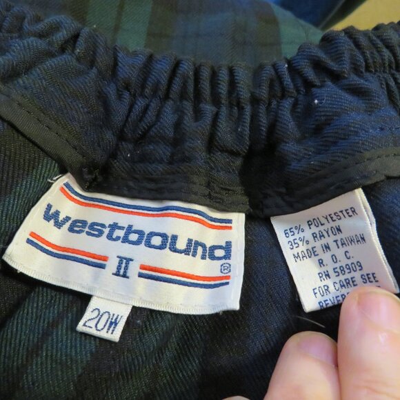 Westbound II Vintage Plaid Pleated Skirt Size 20W - Picture 9 of 11